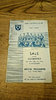 Sale v Coventry Sept 1948 Rugby Programme