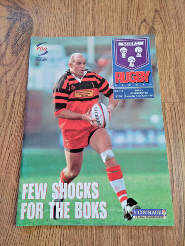 Sale v Gloucester Apr 1997 Rugby Programme
