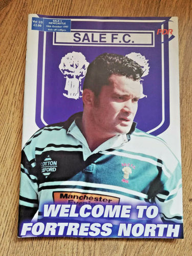 Sale v Newcastle Oct 1997 Rugby Programme