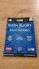 Bath v Sale Sharks Apr 2000 Rugby Programme