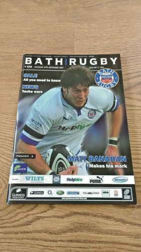 Bath v Sale Sept 2007 Rugby Programme