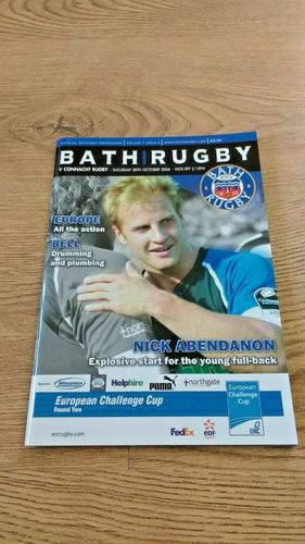Bath v Connacht Oct 2006 European Challenge Cup