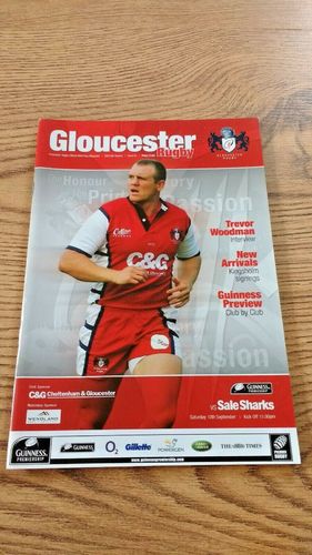 Gloucester v Sale Sharks Sept 2005 Rugby Programme