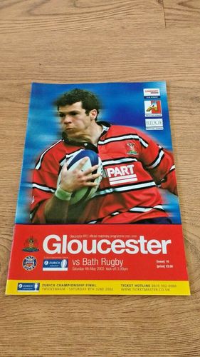 Gloucester v Bath May 2002 Rugby Programme