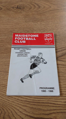 Maidstone v Westcombe Park Nov 1995 Rugby Programme