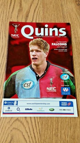 Harlequins v Newcastle Falcons Mar 2005 Rugby Programme