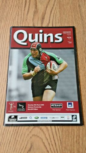 Harlequins v Newcastle Falcons Mar 2008 Rugby Programme