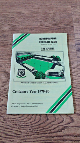 Northampton v Cambridge University Oct 1979 Rugby Programme
