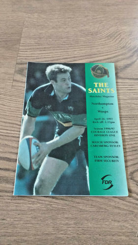 Northampton v Wasps Apr 1997 Rugby Programme