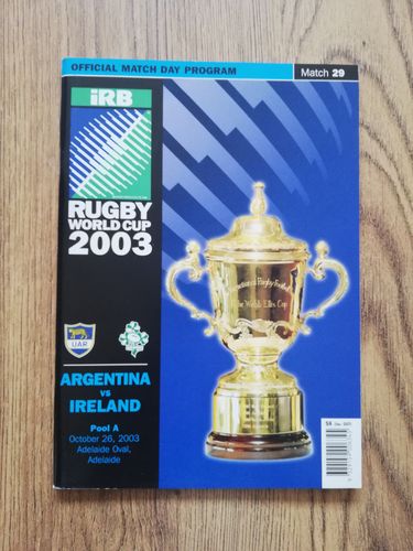 Argentina v Ireland 2003 Rugby World Cup