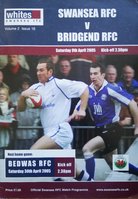 Swansea Rugby Union Programmes