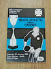 Neath Athletic v Cardiff Jan 1986 Schweppes Cup Rugby Programme