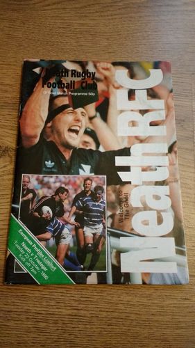 Neath v Tredegar Oct 1990 Rugby Programme