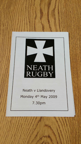 Neath v Llandovery May 2009 Rugby Programme