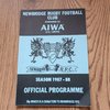 Newbridge v Bryncoch Nov 1987 Schweppes Cup Rugby Programme