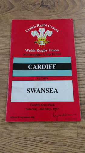 Cardiff v Swansea 1987 Schweppes Cup Final