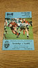 Newbridge v Cardiff Nov 1992 Rugby Programme