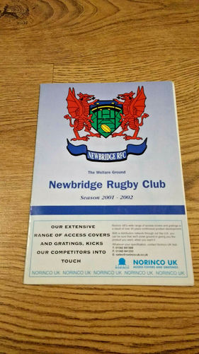 Newbridge v Merthyr Apr 2002 Rugby Programme