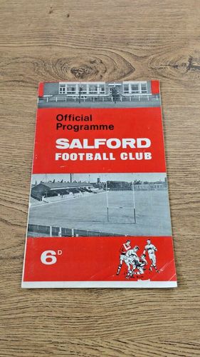 Salford v St Helens Oct 1966 Rugby League Programme