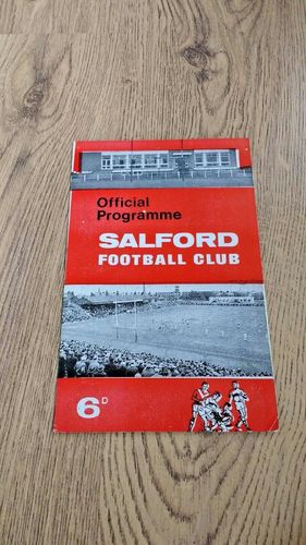 Salford v Wigan Mar 1968 Rugby League Programme
