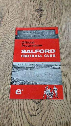 Salford v Wigan Apr 1969 Rugby League Programme
