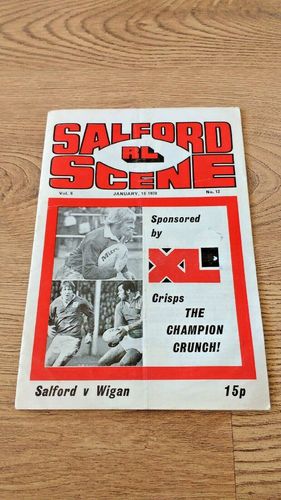 Salford v Wigan Jan 1978 Rugby League Programme