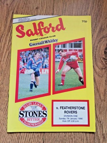 Salford v Featherstone Jan 1990