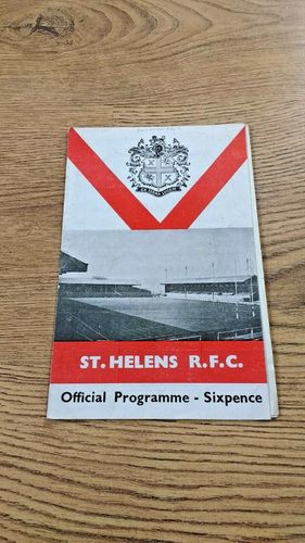 St Helens v Swinton Mar 1967 Rugby League Programme