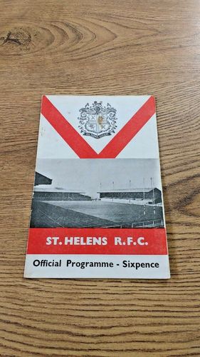 St Helens v Oldham Dec 1967 Rugby League Programme