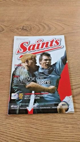 St Helens v Wakefield Trinity Wildcats Mar 2005 Rugby League Programme