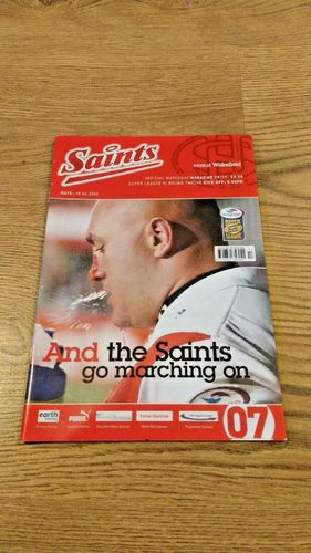St Helens v Wakefield Apr 2006 Rugby League Programme