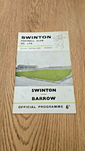 Swinton v Barrow Jan 1967