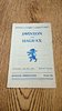 Swinton v Halifax May 1963 Rugby League Programme