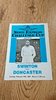 Swinton v Doncaster Feb 1983 Challenge Cup Rugby League Programme