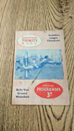 Wakefield Trinity v Swinton Apr 1960 Rugby League Programme