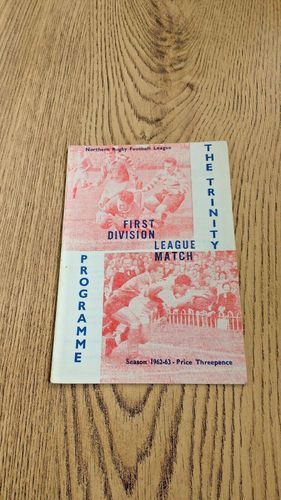 Wakefield Trinity v Hull Oct 1962 Rugby League Programme