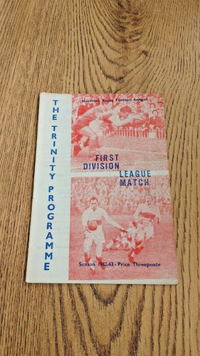 Wakefield Trinity v Oldham Dec 1962 Rugby League Programme