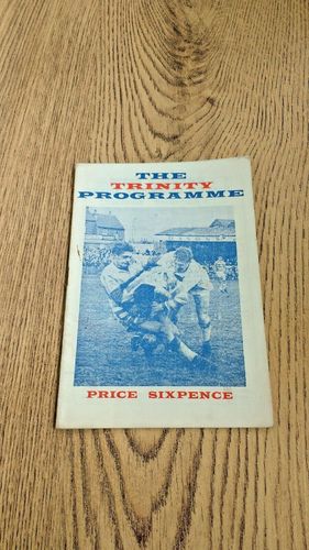 Wakefield Trinity v Hull KR Oct 1965 Rugby League Programme