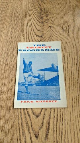 Wakefield Trinity v Doncaster Dec 1966 Rugby League Programme