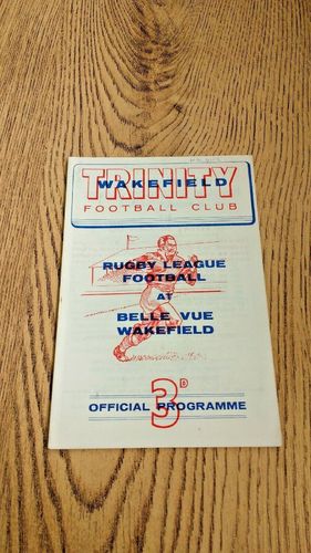 Wakefield Trinity v Wigan Feb 1962 Rugby League Programme