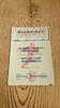 Wakefield Trinity v Doncaster Aug 1962 Rugby League Programme