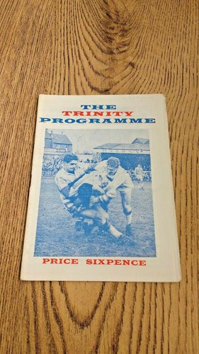 Wakefield Trinity v Wigan Dec 1965 Rugby League Programme