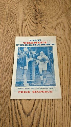 Wakefield Trinity v Swinton Jan 1968 Rugby League Programme