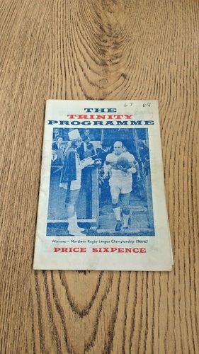 Wakefield Trinity v Bramley Apr 1968 Rugby League Programme
