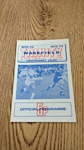 Wakefield Trinity v Keighley Aug 1972 Yorkshire Cup Rugby League Programme