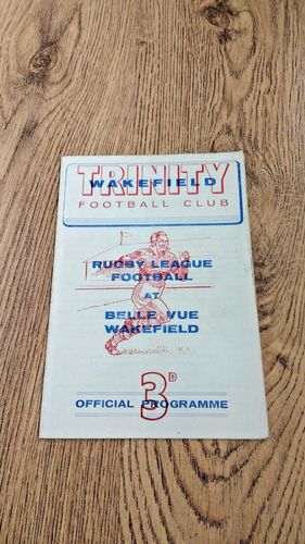 Wakefield Trinity v Warrington Feb 1962 Challenge Cup RL Programme