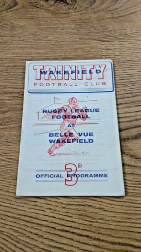 Wakefield Trinity v Hull KR Apr 1962 Rugby League Programme