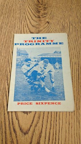 Wakefield Trinity v Doncaster Jan 1966 Rugby League Programme