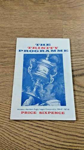 Wakefield Trinity v York Oct 1968 Rugby League Programme