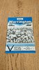 Warrington v Halifax Nov 1985 Rugby League Programme